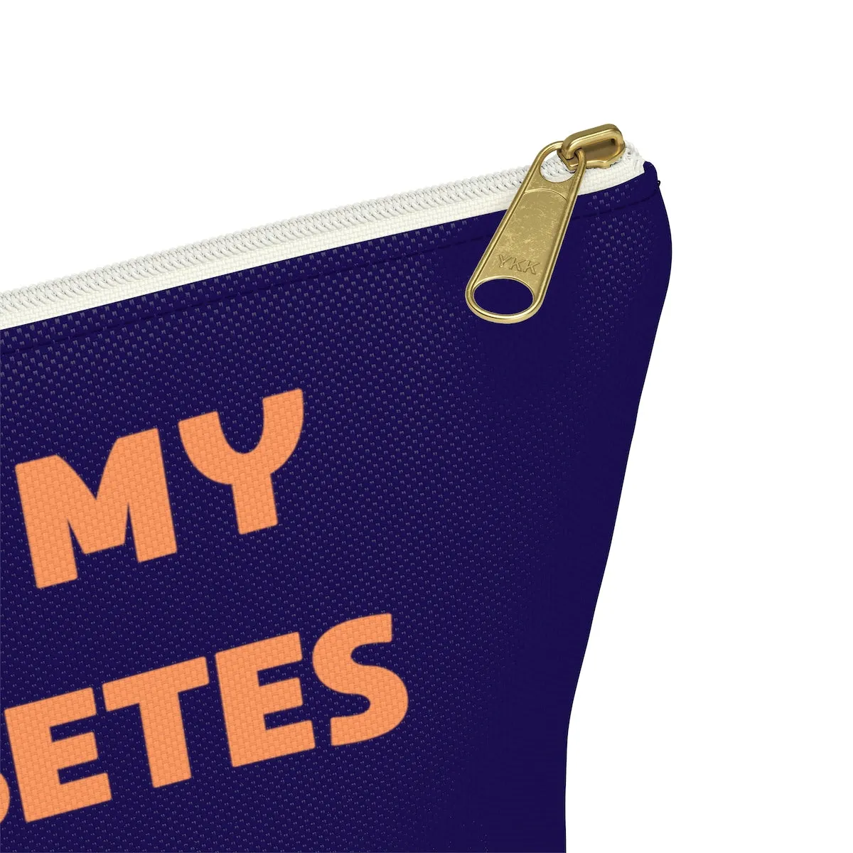 All My Diabetes Shit Bag, Fun Diabetic Supply Case, Cute Bag Gift, Type 1 diabetes, Accessory Zipper Pouch Bag w T-bottom