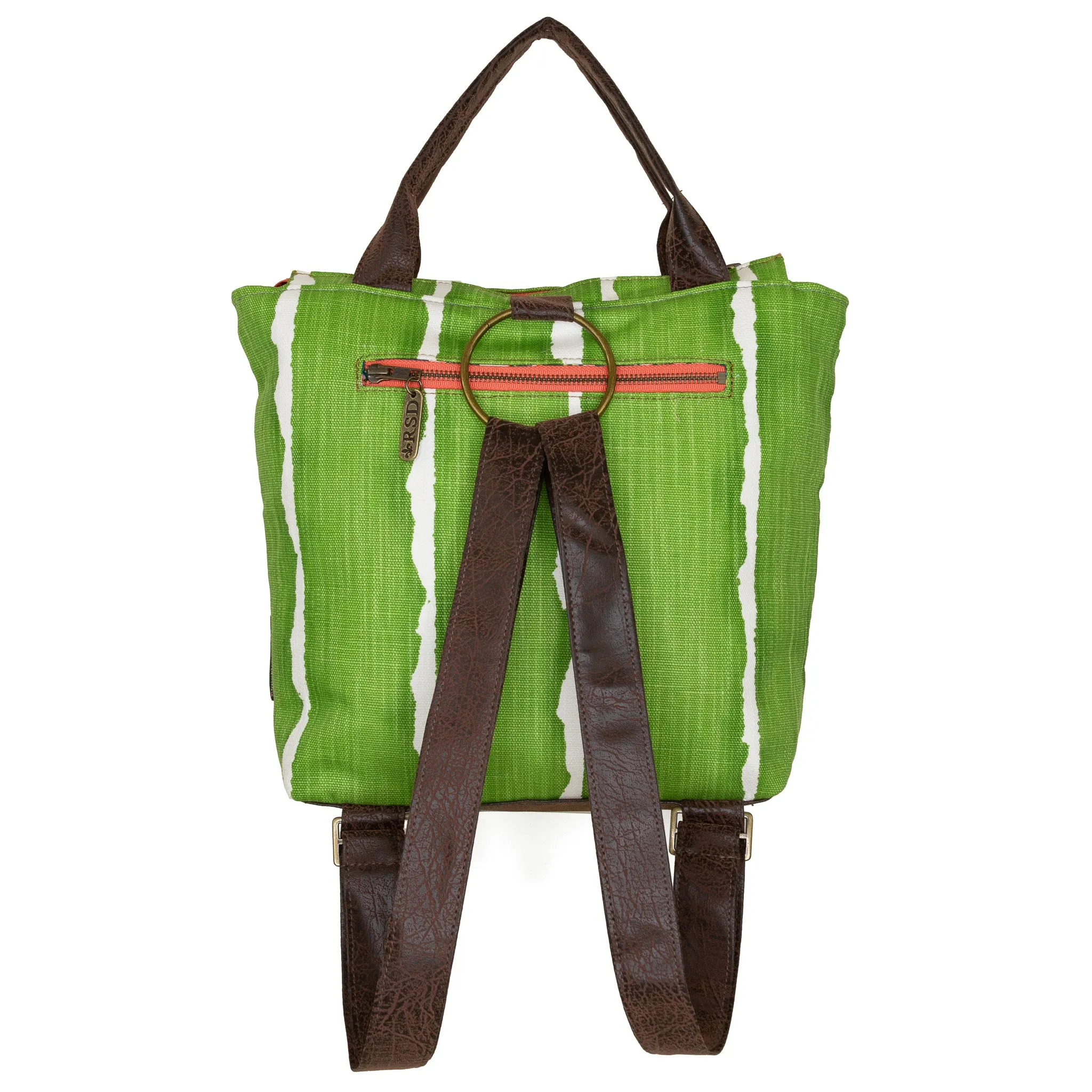 Amber Backpack Premier: Green Stripe