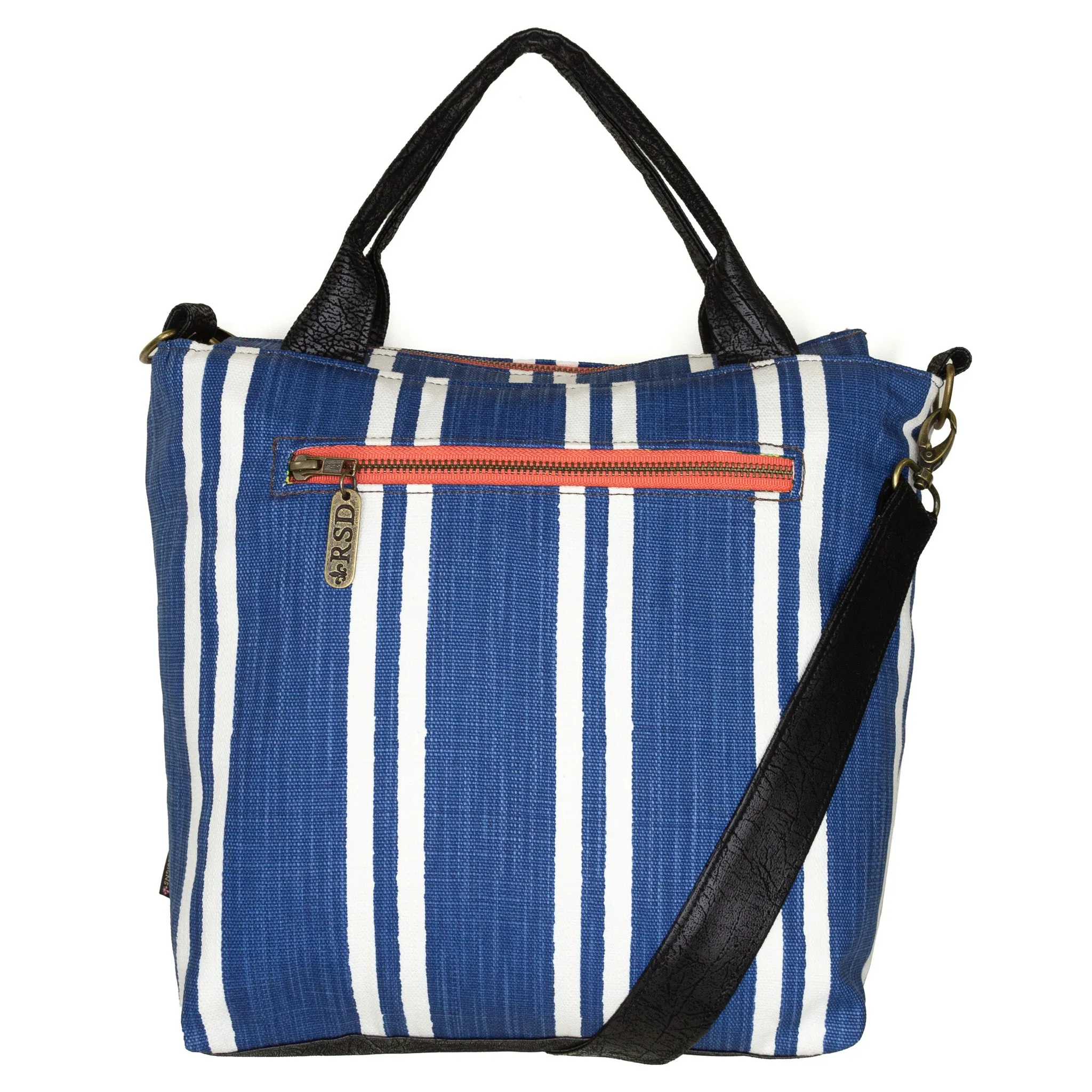 Amber Crossbody Premier: Blue Stripe