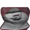 'baker' Burgundy Leather Double Zip Laptop Backpack