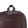 'baker' Burgundy Leather Double Zip Laptop Backpack