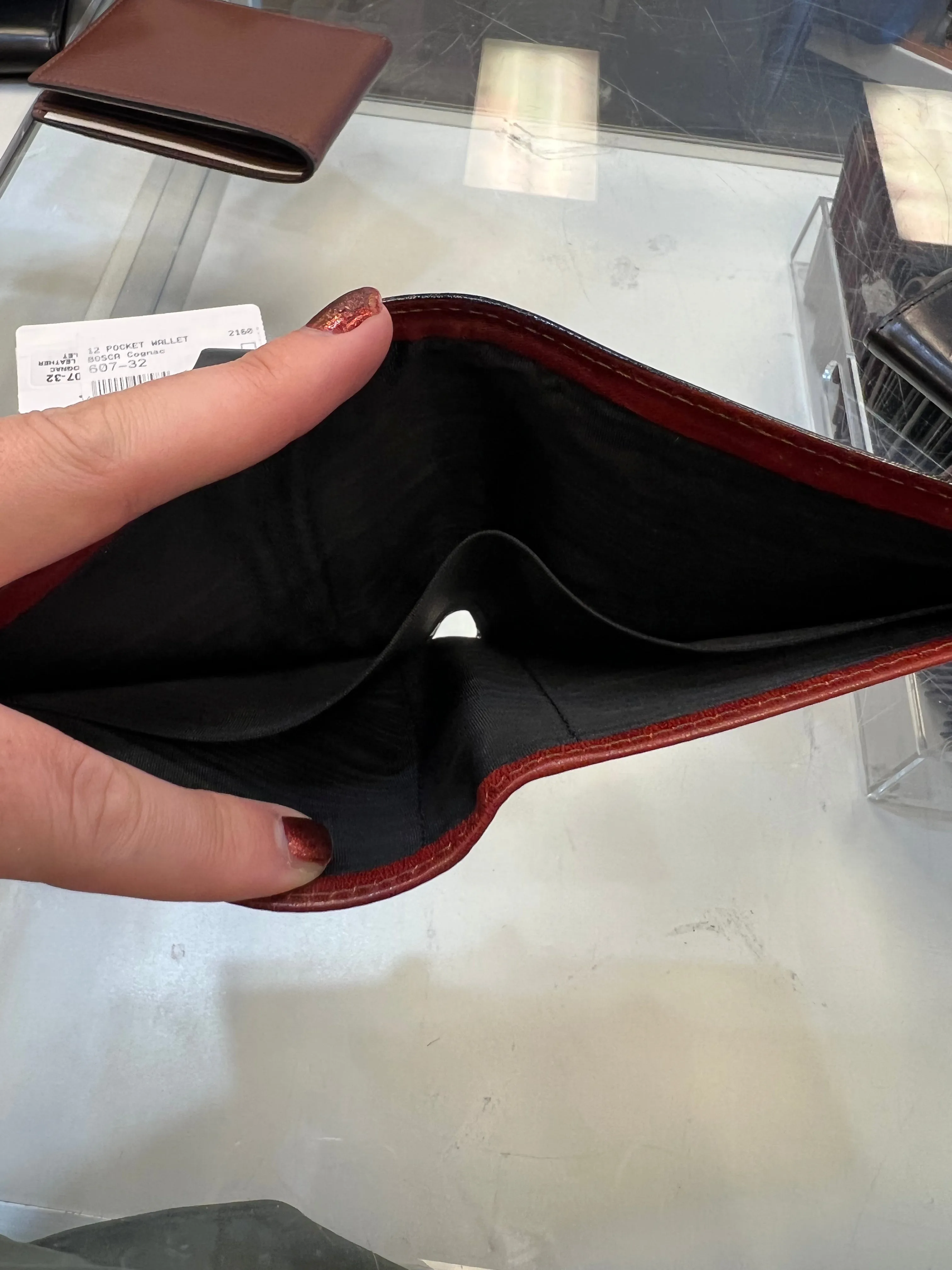 Bosca 12 Pocket Leather Wallet- $165
