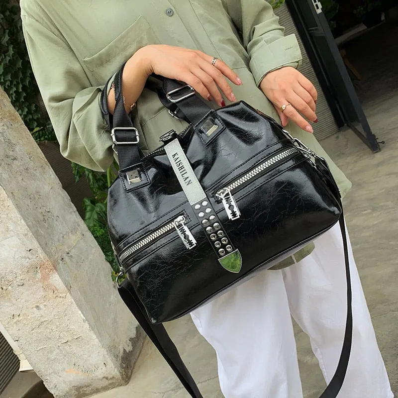 Boston Leather Bag