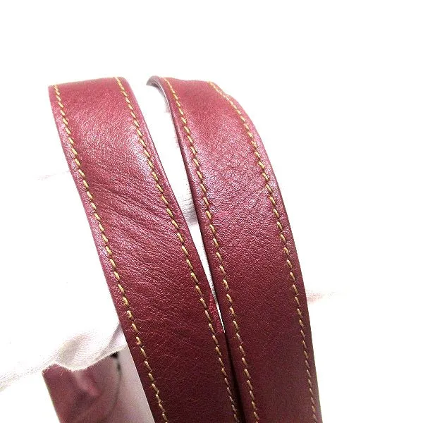 Cartier Must Line Bordeaux Leather Briefcase