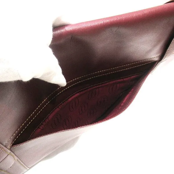 Cartier Must Line Bordeaux Leather Briefcase