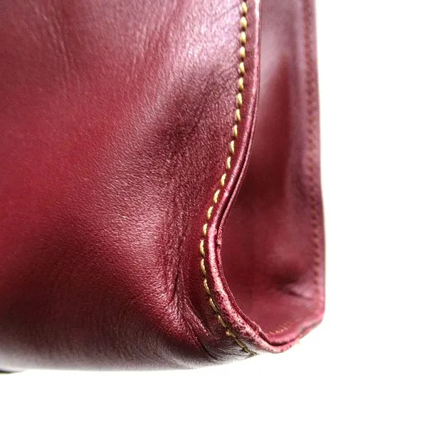 Cartier Must Line Bordeaux Leather Briefcase