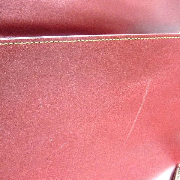 Cartier Must Line Bordeaux Leather Briefcase