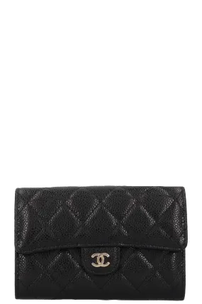 CHANEL Classic Wallet Caviar Black