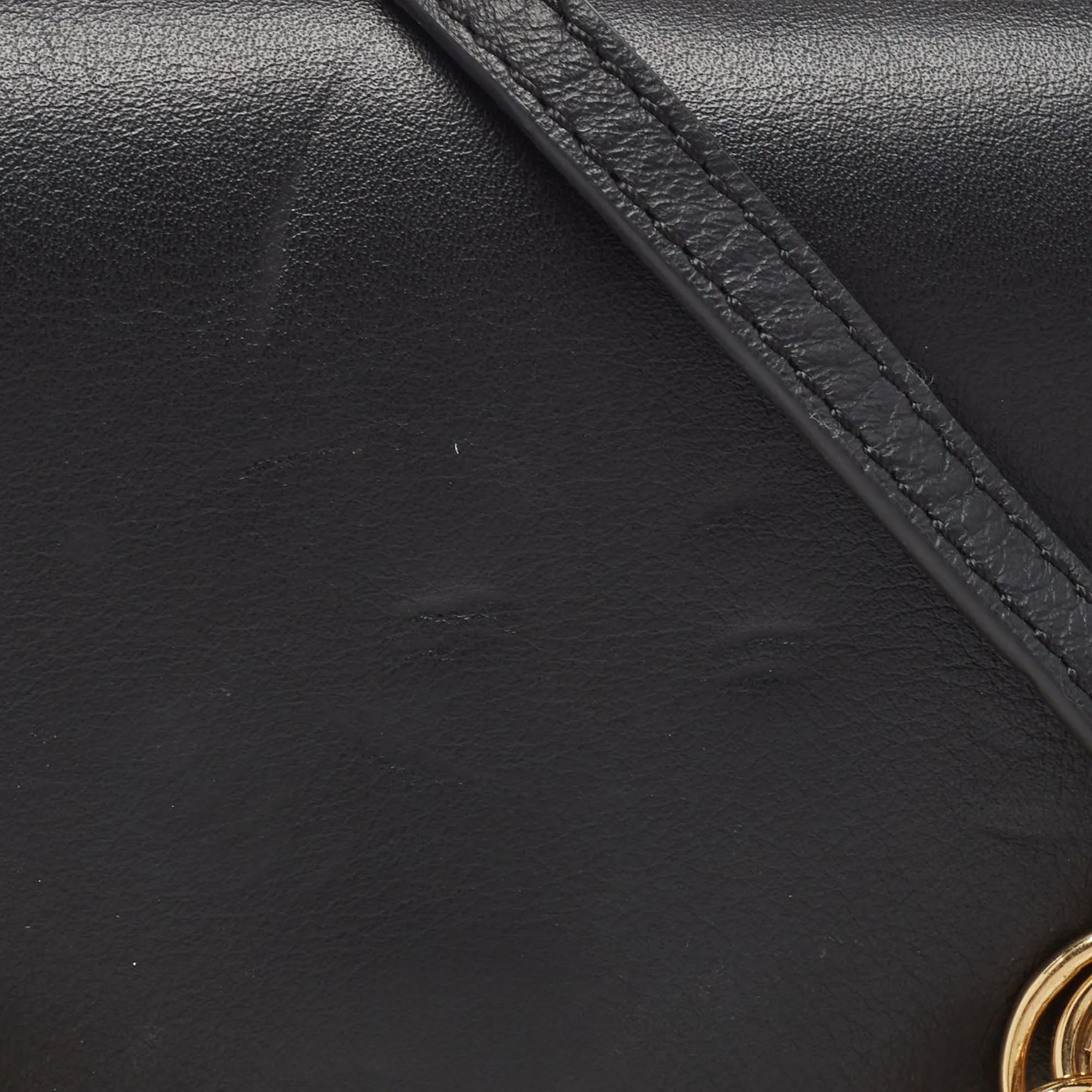 Chloe  Leather Drew Bijou Clutch