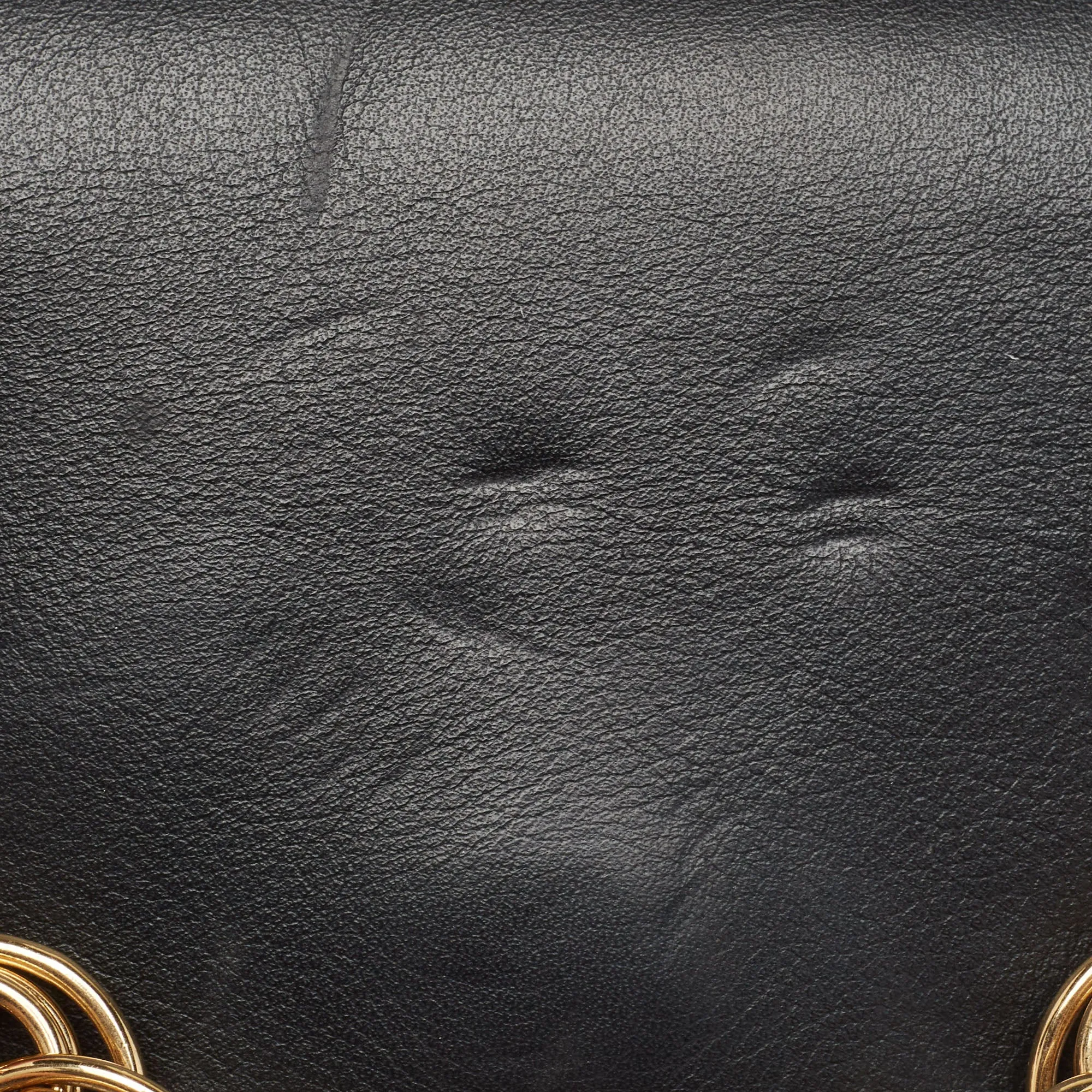 Chloe  Leather Drew Bijou Clutch