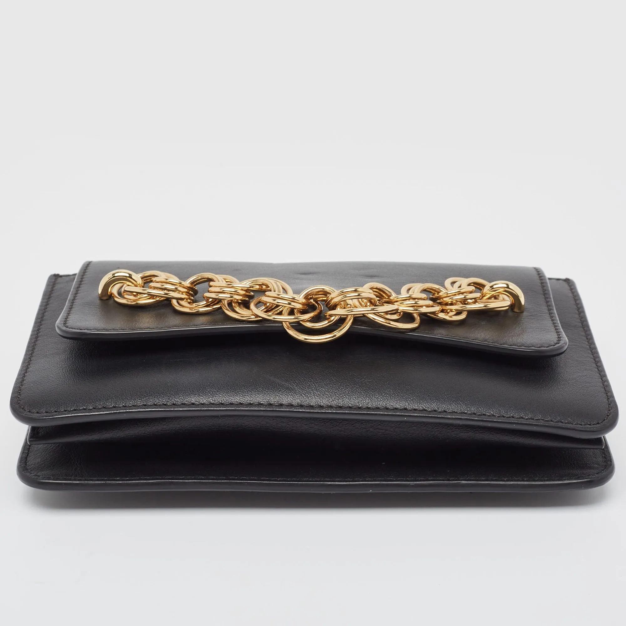 Chloe  Leather Drew Bijou Clutch