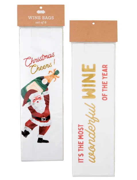 Christmas Wine Bags