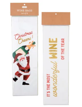 Christmas Wine Bags