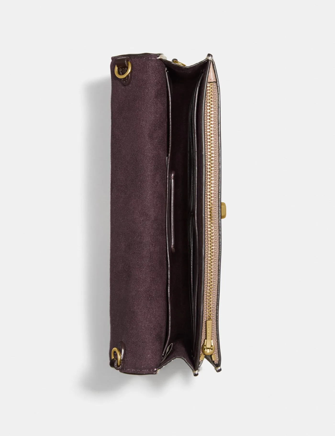 COACH Hutton Clutch With Colorblock Quilting