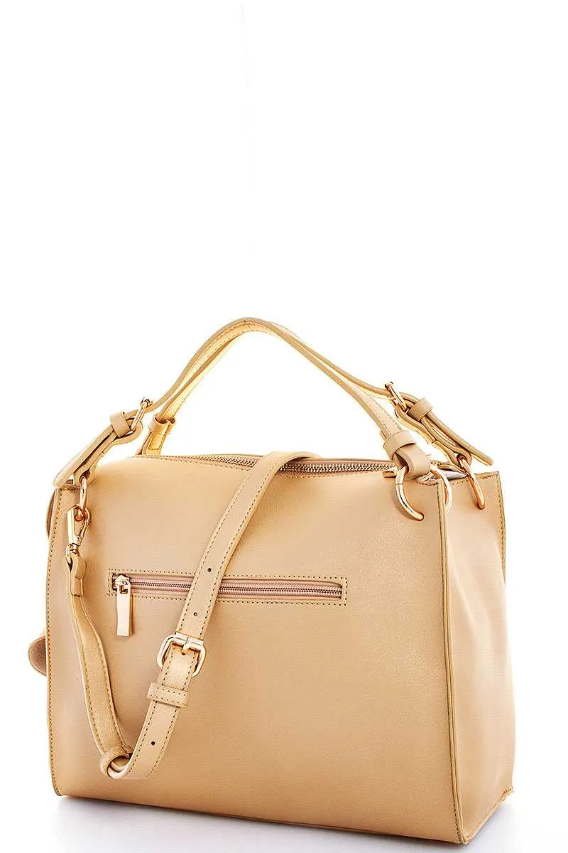 Cute Fashion Pompom Charm Satchel With Long Strap