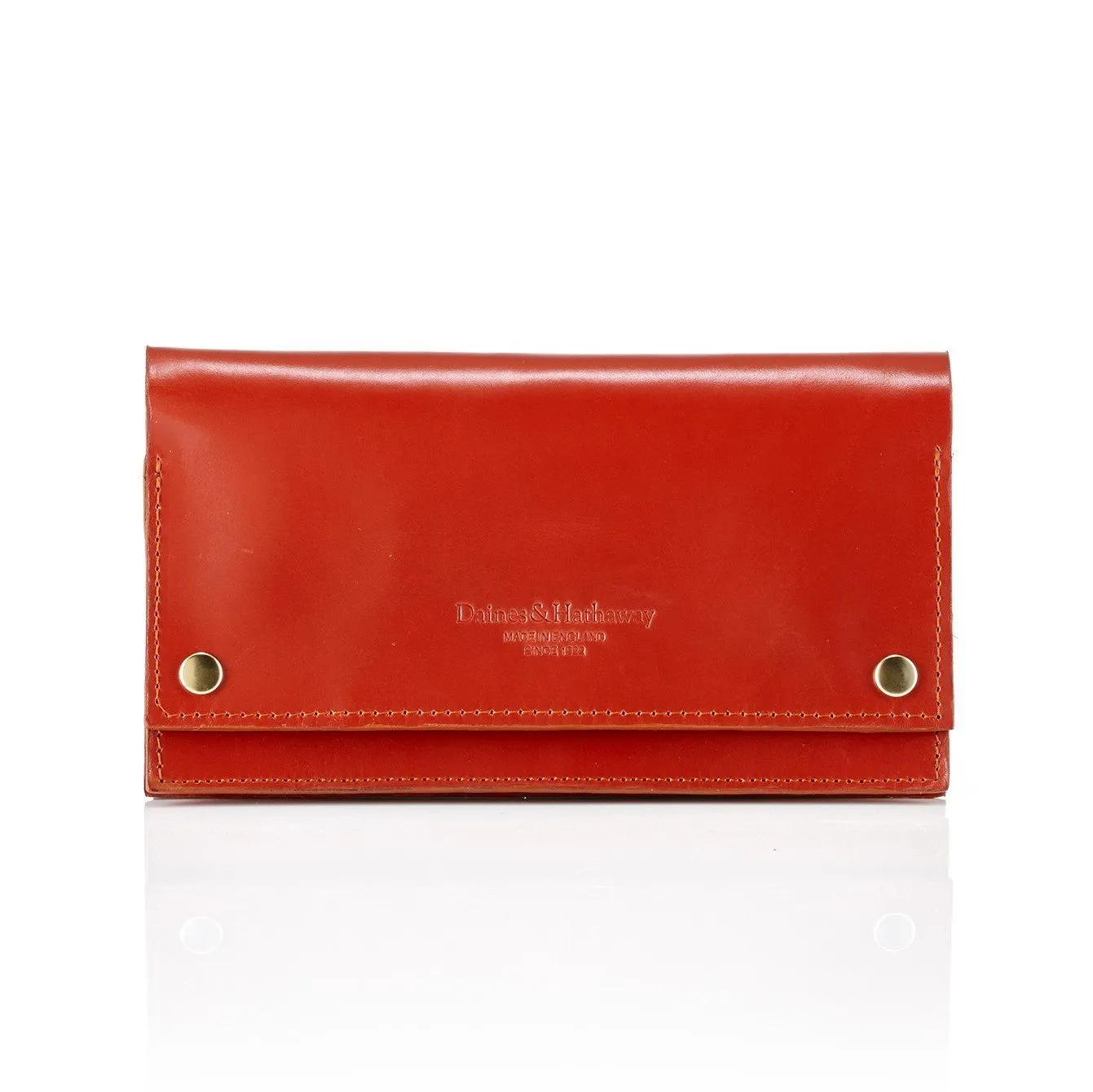 Daines & Hathaway Modern Travel Wallet, Bridle Chestnut Tan