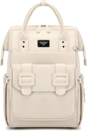 Diaper Bag Backpack, Large Capacity, Water-Resistant, Backpack and Messenger Bag Set Can be Combined Disassembled (Beige)