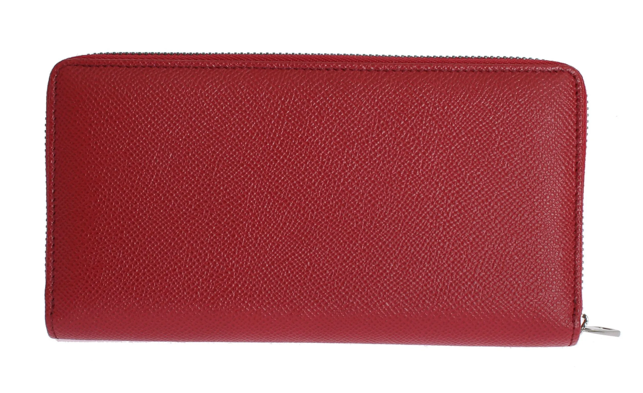 Dolce & Gabbana Elegant Red Leather Continental Wallet