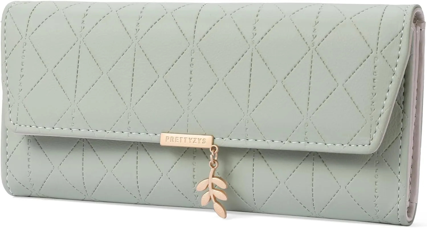 FALAN MULE Women's Purse in Long Format, Large Wallet for Women, PU Leather with 9 Card Slots, Long Purse, Women's Purse Large with Zip, Coin Compartment and Many Compartments, Clutch Bag
