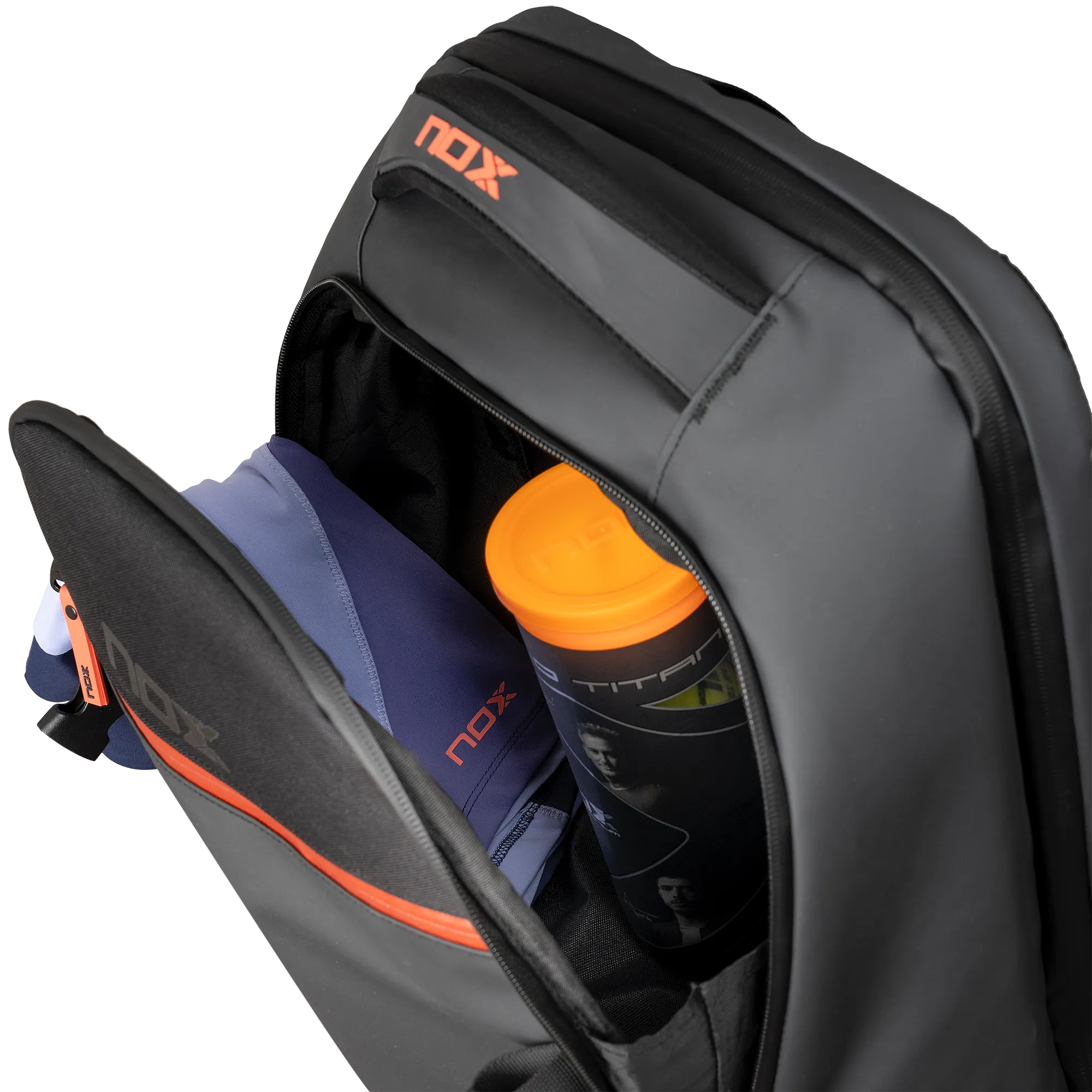 Nox Luxury Open Series Backpack Black Red