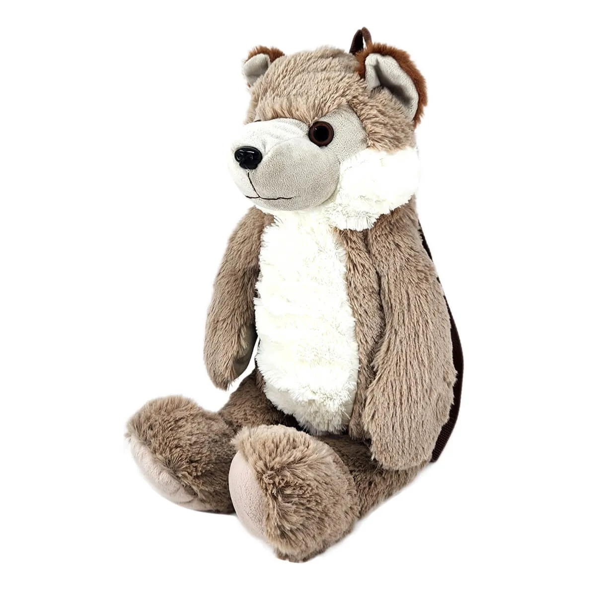 Plush Wolf Mini Backpack