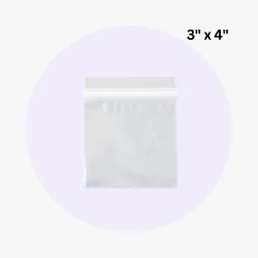 Reclosable Zipper Bags 3" x 4"