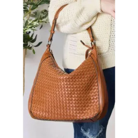 SHOMICO Elegant Weaved Vegan Leather Handbag for Luxury Fashion Women