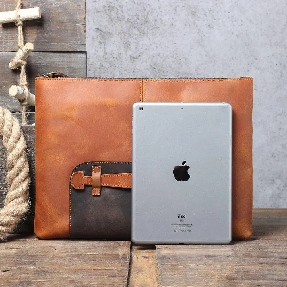 Simple Leather Laptop Handbag