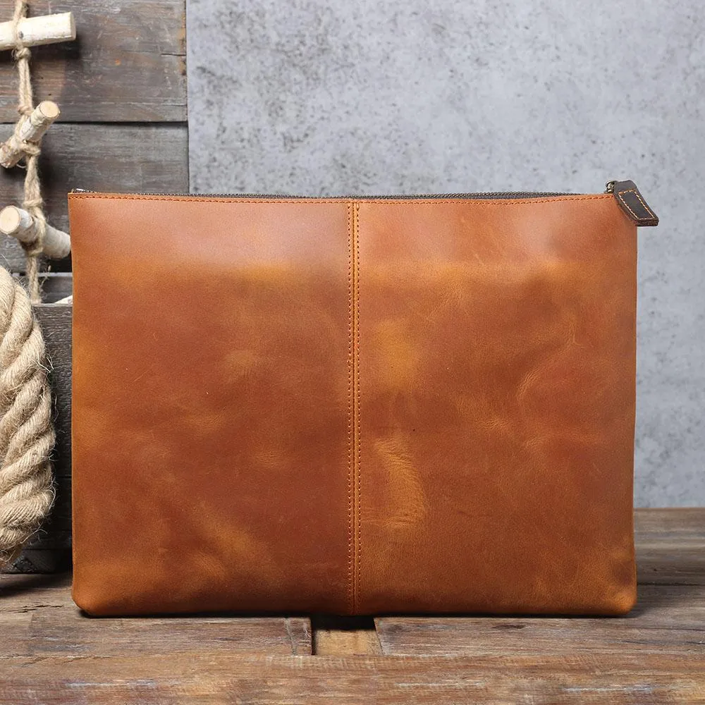 Simple Leather Laptop Handbag