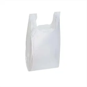 T- Shirt Bag White (hp1011) (11 mic) 12" x 7" x 22"