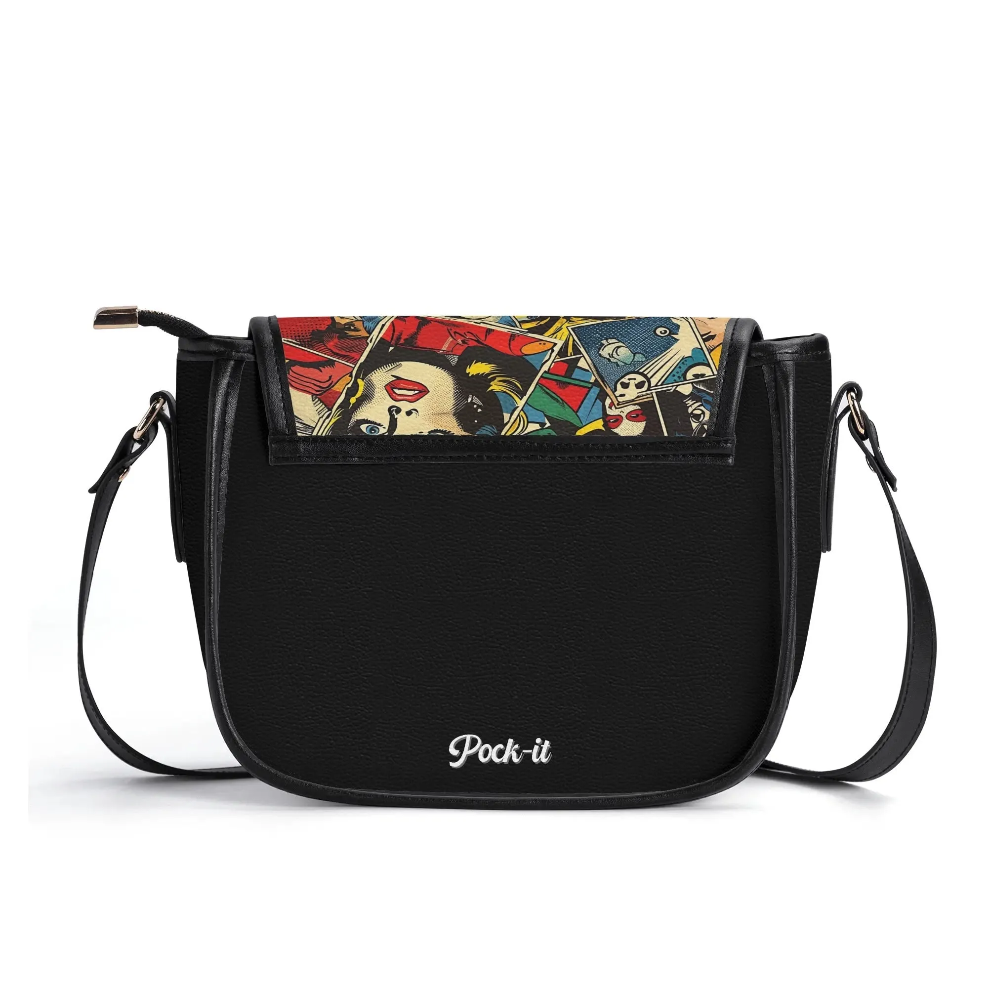 The Pock-It Saddle Handbag - Comic Strip