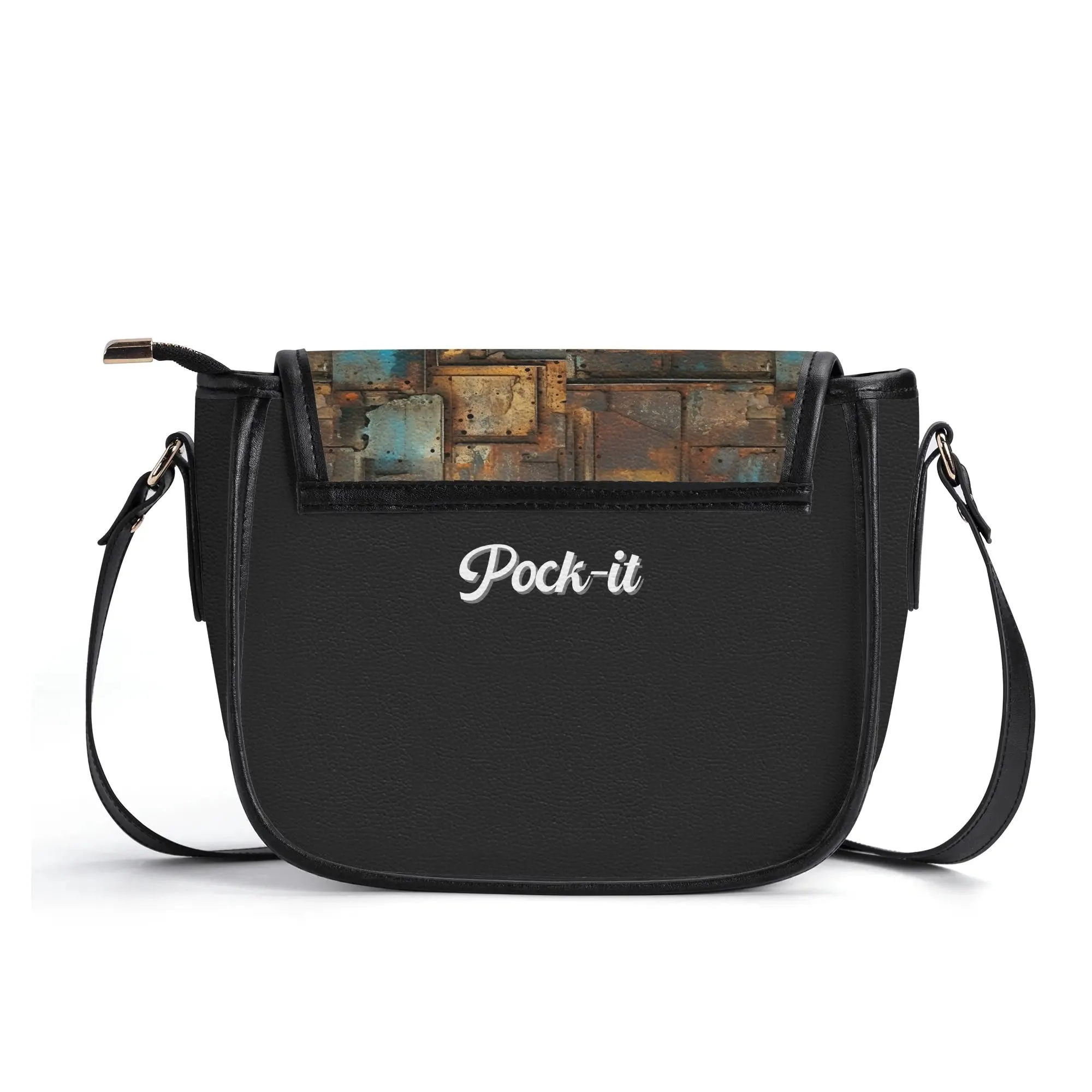 The Pock-It Saddle Handbag - Full Metal