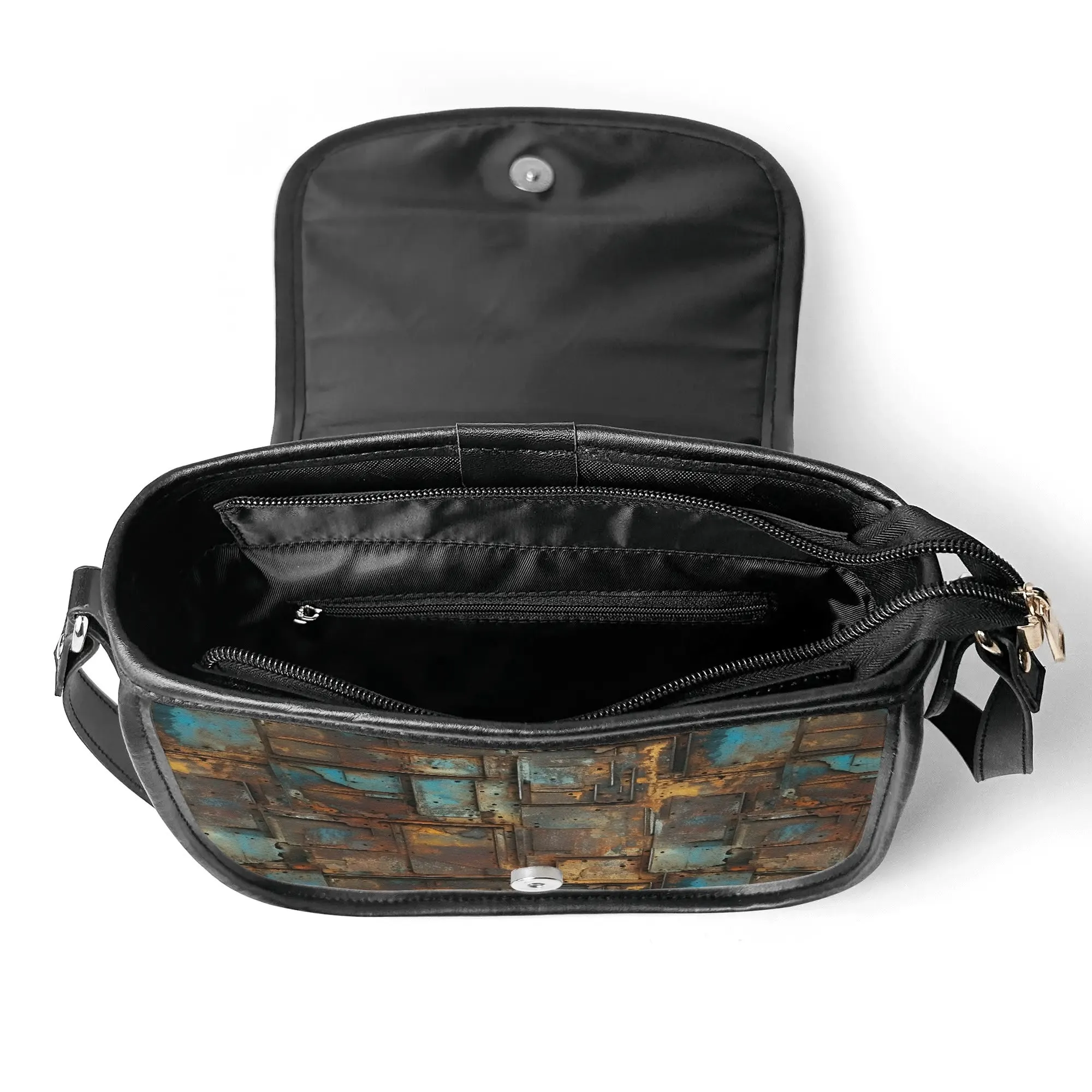 The Pock-It Saddle Handbag - Full Metal