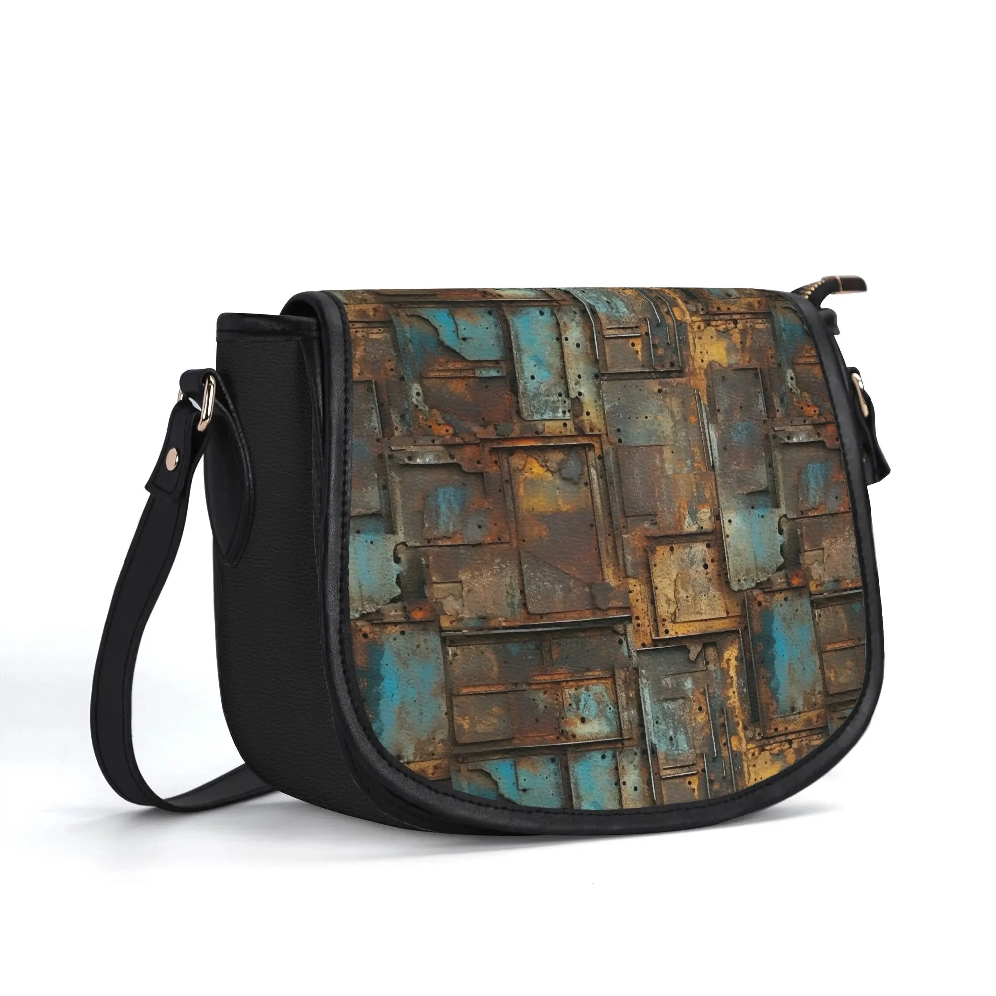 The Pock-It Saddle Handbag - Full Metal