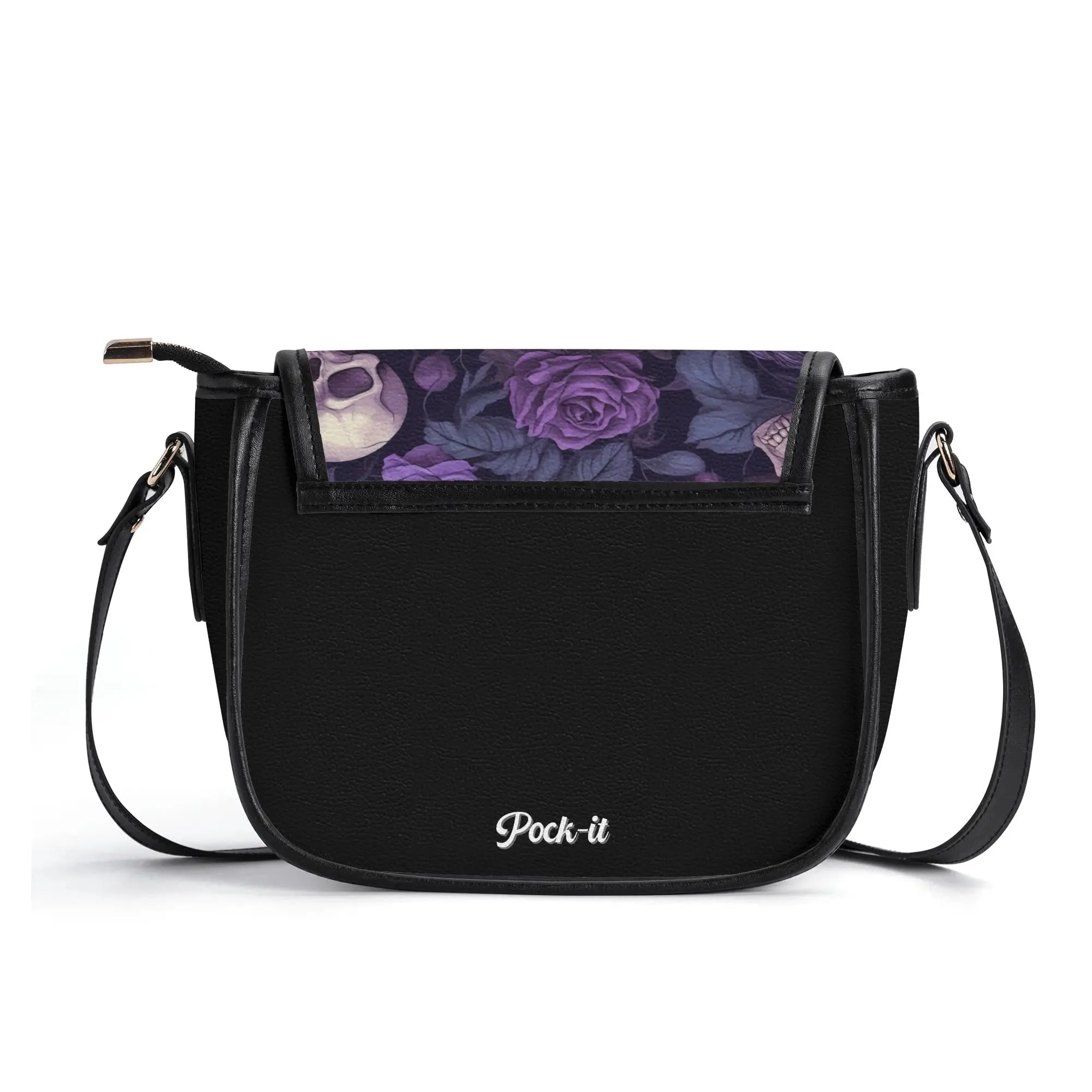 The Pock-It Saddle Handbag - Gothic Garden
