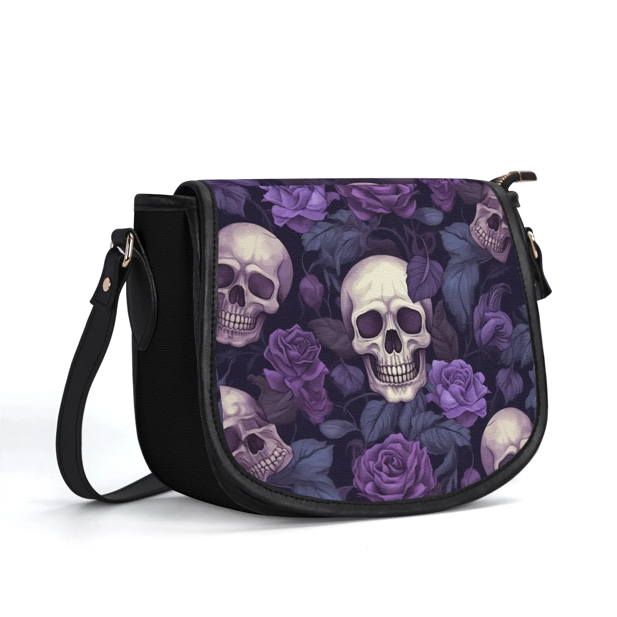 The Pock-It Saddle Handbag - Gothic Garden