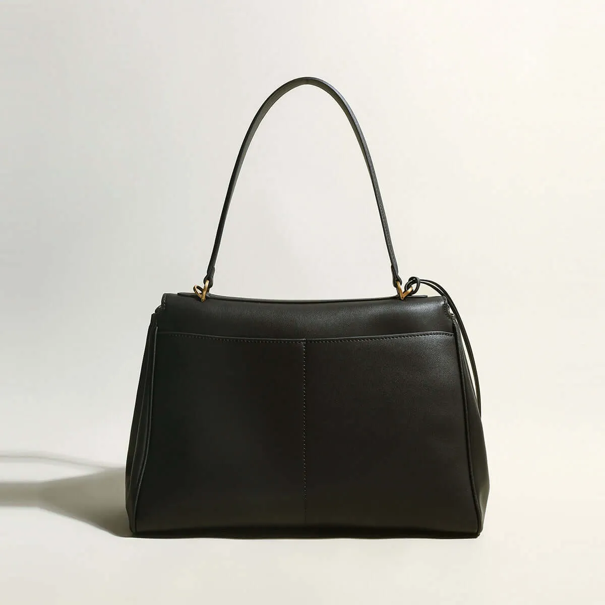 Utilitarian Black Satchel