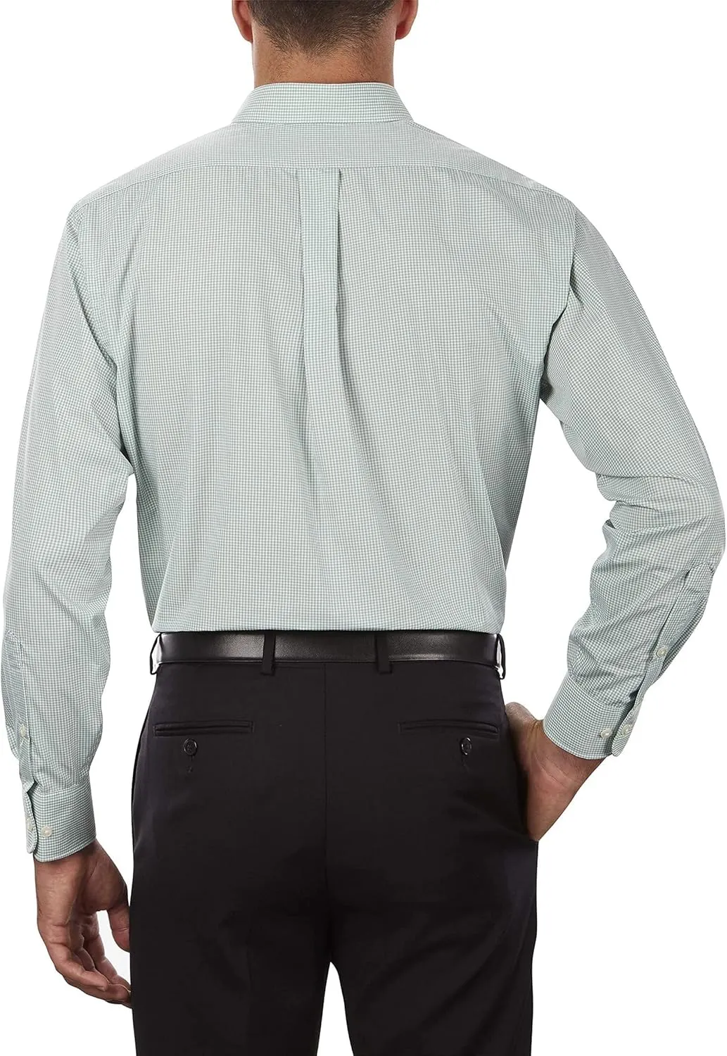 Van Heusen Men's Regular Fit Gingham Button Down Collar Dress Shirt - Amazon Exclusive