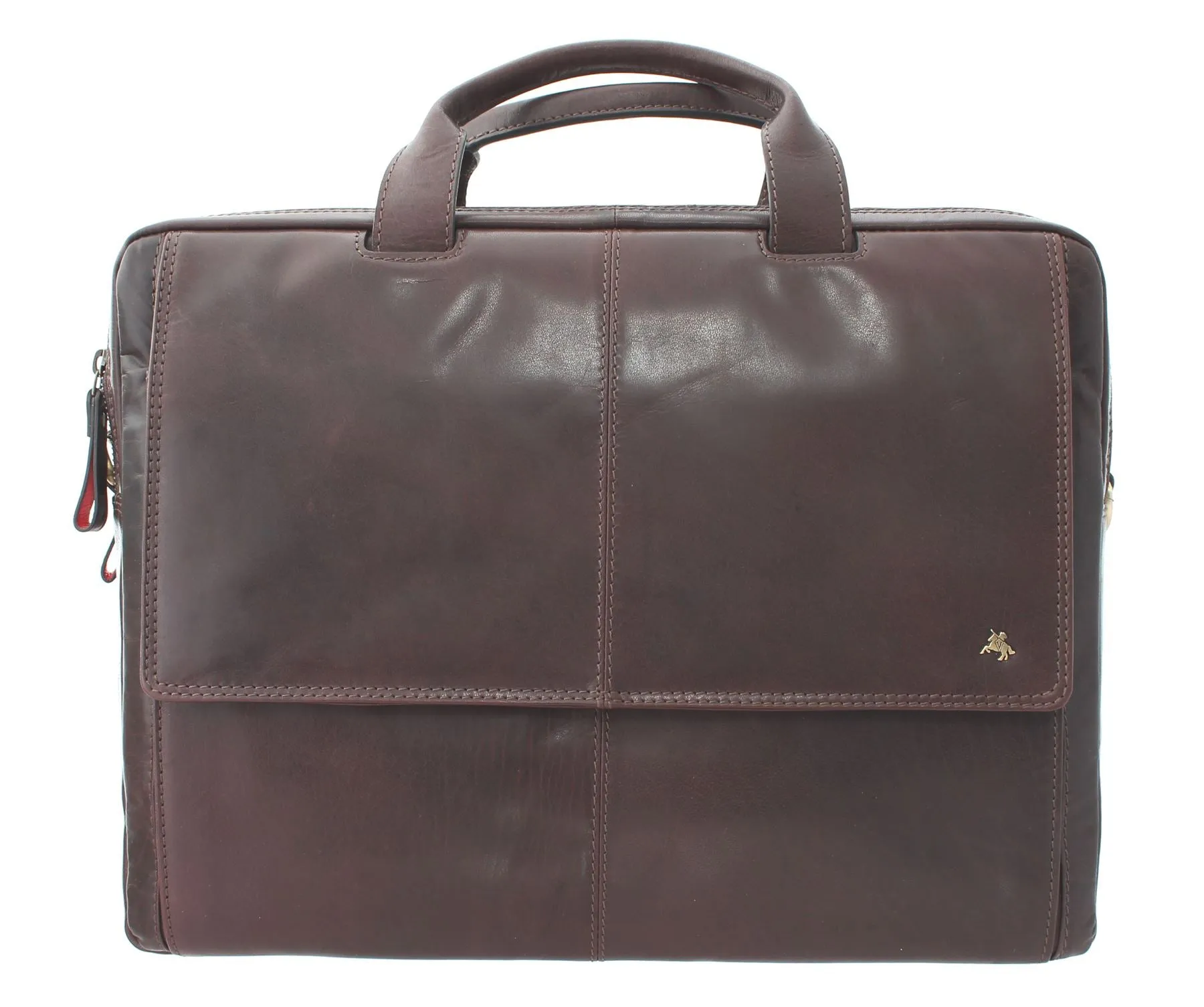 Visconti ANDERSON Leather Briefcase/Business Bag With Removable Laptop Sleeve - ML24