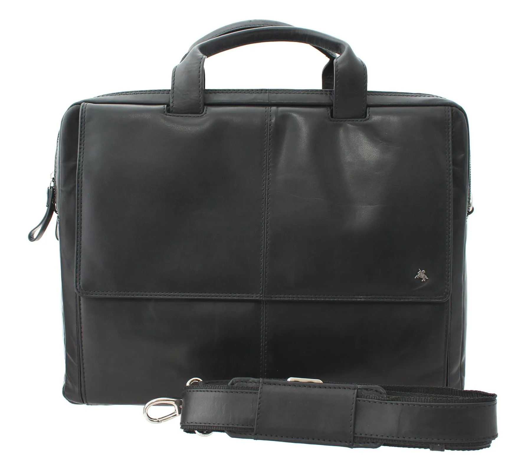 Visconti ANDERSON Leather Briefcase/Business Bag With Removable Laptop Sleeve - ML24