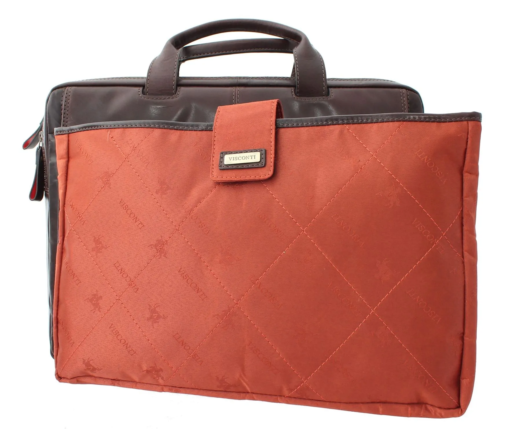 Visconti ANDERSON Leather Briefcase/Business Bag With Removable Laptop Sleeve - ML24