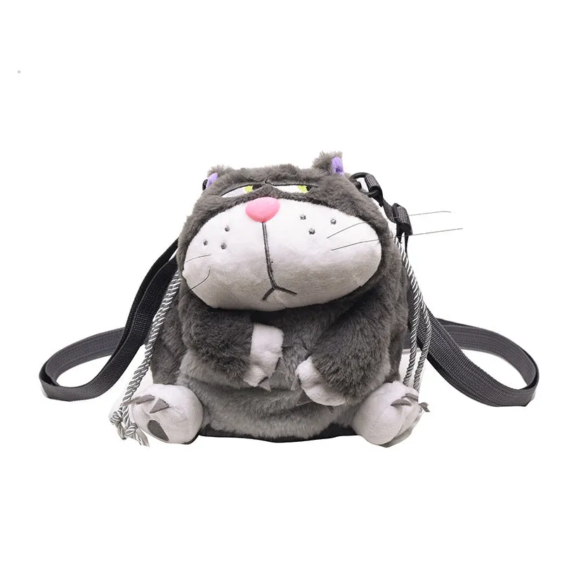 Wholesale Cute Cartoon Versatile Plush Doll Backpack Crossbody Bag JDC-BP-YuanDuo063
