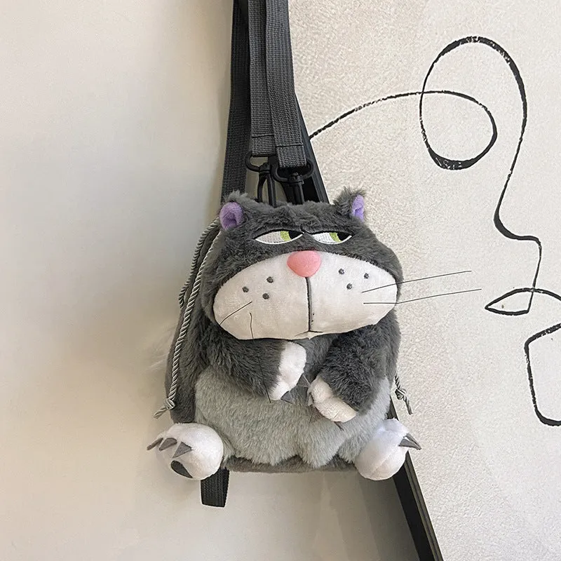 Wholesale Cute Cartoon Versatile Plush Doll Backpack Crossbody Bag JDC-BP-YuanDuo063