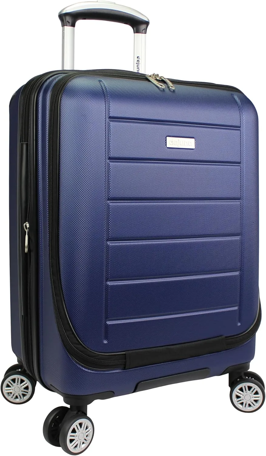 World Traveler Dejuno Compact 20" Carry-on Luggage with Laptop Pocket, Navy, Carry-On 20-Inch, Dejuno Compact 20" Carry-on Luggage With Laptop Pocket - Navy
